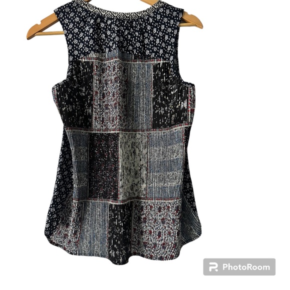 One September Anthropologie Tamarosa Accordian Pleated Top - Picture 2 of 7